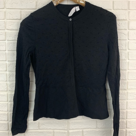 Hugo Boss Sweaters - Hugo Boss superfine merino soft thin cardigan dots